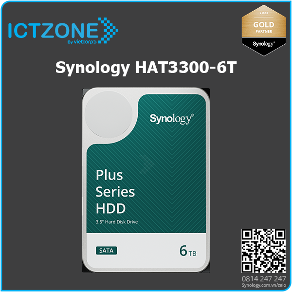 o cung hdd nas synology hat3300 6t 2