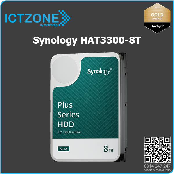 o cung hdd nas synology hat3300 8t 1