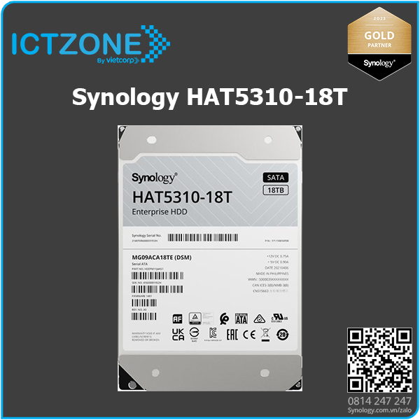 o cung nas synology hat5310 18t