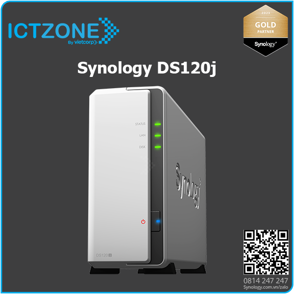 Thiết bị lưu trữ NAS Synology DS223J - Vietcorp ICT